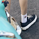 Zapatos de hombres oficiales de Fila Rock Rock Modern Canvas Zapatos 2024 Summer NUEVO Moda Zapatos informales zapatos Sports Black-Bk 41