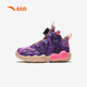 Anta-Kinder-Turnschuhe Herrenschuhe 2025 Neue Knopfpolstere Anti-Rutsch-Basketballschuhe [zusätzliche Form] Lila/Lila/Noya Purple 9901-3 30