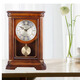 Seiko Japan Seiko hourly chime table clock living room bedroom office creative exquisite quartz clock solid wood clock brown
