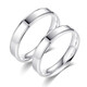 DL 1998 Fat Donglai same style platinum ring plain ring PT950 men's solid glossy platinum couple ring for engagement and wedding simple love couple ring pair