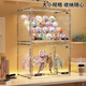 Namingbaji storage box stepped desktop display stand transparent acrylic millet animation peripheral badge stand large size - fully transparent can be placed in 3 layers