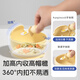 KUNPIMOOK 3-6 year old children's bowl baby supplementary food bowl baby full silicone anti-fall tableware portable suction cup type outing bowl milk yellow
