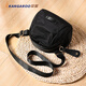Kangaroo (KANGAROO) bag women's 2024 new crossbody bag women's bag spring and summer crossbody bag Oxford cloth shell bag rucksack black fabric upgraded reinforced wear-resistant back with pull