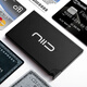 Niid Aluminiumlegierung Ultra-Thin-Kartenbox-Visitenkartenhalter für Herrenkartenaufkleber Anti-Diebstahl- und Demagnetisierungsbank-Kartenhalter offizielles Flaggschiff Premium Schwarz