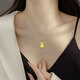 JOLEE Necklace S925 Silver Citrine Pendant Colored Gemstone Fashion Light Luxury Necklace as a Gift for Women One Thing and One Certificate