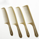 
Jingshilan professional flat hair cut comb special haircut comb for hair salon ultra-thin men's and women's hair apple comb push flat hair comb 15929 transparent gray