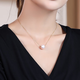 Pingyan Jewelry Shujie 1213mm perfect round pearl necklace single clavicle necklace pendant 11-12mm perfect round pearl + pendant