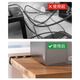 
JD Logistics, cable management with cable storage, fixed and organized cable velcro data cable bundling, black 10 packs