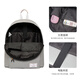 Für immer kultivieren Sie einen einfachen Rucksack für Männer und Frauen Rucksack Solid Color Junior High School High School College -Schultasche für Reisetaschen Computertasche 9227 Schwarz