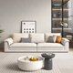 Dipu Creme -Stil -Technologie -Stoffsofa Wohnzimmer Einfaches kleine Wohnung extra groß sitzen tiefe direkte Katzen Crack Segelboot 671 Sofa 2,2 m Lm Katze Riss + UTTP Wabe Sex Baumwolle