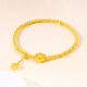 Gold Xiaoxiu Gold Bracelet Women's Football Gold 999 Fuman Lotus Bracelet Six-Phase Flower Transport Beads Ancient Method Inheritance Wedding Gifts 10g, Fuman Lotus Bracelet [More Refund and Refill]