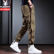 Playboy (Playboy) Casual Hosen Herrenhosen Frühling und Sommer Neue Style -Arbeit Ejakulationshose Männer lose trendige Herrenhosen Mode Harem Hose Gray Regular Style 2xl