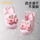 Balabala Bow Girls Sandales 2025 Été Nouveau style fille mignonne princesse sandales douces sandales bébé portant des chaussures de trou