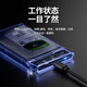 Huagu mobile hard drive box 2.5 inches usb3.0 transparent hard drive box external reading desktop laptop sata mechanical ssd solid state USB3.1 transparent blue model plus Type-c to USB head