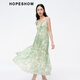 
Hongshe Mall same vacation style suspender skirt for summer 2024 new women's clothing, knitted twisted V-neck high-end dress, Jiangnan Yanyu K687 M