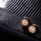 KFLK happy Chinese style cufflinks French shirt high-end golden groom's shirt sleeve nails light luxury men's metal cuff buttons engraving custom CufflinksK042