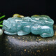 
A thousand years of jade jade Pixiu pendant, men and women ice-bottomed jade Pixiu jade pendant, jade pendant, with certificate, model five QZF3878i