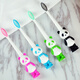 YouJie Hu Shuchen Cepillo de dientes de los niños de los niños Capetio de dibujos animados clásicos de la muñeca para niños de 3-6-6-12 años Protección de dientes y goma de cepillo 20 9904 Modelos [Cepillo de dientes de panda infantil]