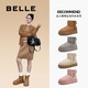 Belle Junyan's same style warm and comfortable small heater snow boots for women trendy short boots D1K2DDD4 Recommended by Zhou Yutong Brown second generation 37 (235mm)