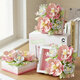 Caja de flores Palabras secretas bloques de construcción Bouquet inmortal juguetes ensamblados adornos de rompecabezas tridimensionales para novia de cumpleaños regalo de San Valentín 4 enrollados de caja de flores 7371-7374