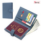 
VANLEMN Denmark Anti-theft Scanning Study Abroad Travel Passport Bag Card Bag Multi-function Storage Certificate Bag Passport Clip Women's Wallet Light Gray