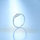 Saturday Fortune PT950 platinum ring for women, fashionable live mouth PT012120, about 2.83g, live mouth No. 13 birthday gift