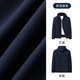 MONTAGUT Spring and Autumn Men's Jacket Hooded Removable Casual Work Jacket Sturdy Anti-Wrinkle Windproof Navy XL