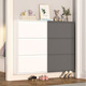 Gabinete de zapato Biwell Ultra-Dino 15 cm Corredor extremadamente estrecho Gabinete de entrada Gabinete de entrada Puerta de almacenamiento Gabinete de almacenamiento Piso integrado contra la pared 655 ancho de cuatro capas de cuatro capas
