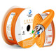 Akihabara Cable de red de séptimo categoría CAT7A 10 Gigabit Computadoras de doble blindaje en 7 categorías Ocho categorías siete categorías Gray QS6172A 305M