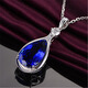Yingtang Lao Phoenix 999 sapphire necklace Korean version 13 carat 5A grade tanzanite pendant plated white 18K sapphire pendant does not contain chain Lao Fengxiang quality