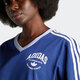 阿迪达斯（adidas）三叶草连衣裙女裙2025夏季新款运动裙V领短袖T恤休闲裙子 IT9853蓝色 L
