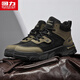 
Huili men's shoes Martin boots British style work shoes sports outdoor casual shoes men black/military green 42