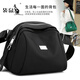 Bolsa de carcasa de la tela Nylon Nylon Nylon Bagbody Bags 2025 Nuevo lienzo versátil informal y de moda Bag de hombro Negro