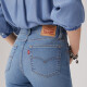 Levi's李维斯冰酷系列25年春季新款女士724高腰修身直筒牛仔长裤