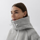 Canada Gans Chilliwack Frauen weißes Label Wolle Wolle Fleece Jacke Bomber Jacke große Gänsejacke 7102W1 1342 Blumengrau Silber Birke M.