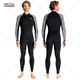 Chuangjingyi chooses quick-drying large size swimsuit, sun protection, surfing wetsuit, men's and women's motorboat one-piece snorkeling wetsuit, hot spring wetsuit, black with white flower sleeves for men - front zipper (D03007 S