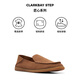 Clarks Qile Craftsmanship Series Men's Shoes New Breathable Lazy Shoes Simple Comfortable Versatile Love Bean Shoes Wedding Shoes Brown 261775037 42.5
