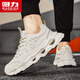 
Warrior casual men's shoes mesh dad shoes men's height-enhancing versatile sports shoes men 3893 beige 43