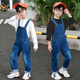 
G.DUCKKIDS children's clothing boys' suit spring and autumn 2025 new children's long-sleeved jeans trendy casual mid-large children's overalls single piece overalls 150 (recommended height 140cm 12-13 years old)