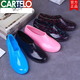 Cardile crocodile low-top spring and autumn rain boots for women non-slip ingot water shoes short-tube water boots short rubber shoes low-cut kitchen work rain boots for women shallow mouth green blue 37