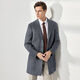 Par créations importées en laine pure manteau de laine Chesfield pour hommes de banlieue chaude décontractée d'hiver masculin
