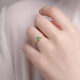
meluxe Mui Ne 18K gold emerald ring birthday gift for girlfriend [R12113] emerald 22 points (11#)