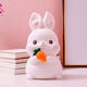 New little rabbit piggy bank for children, anti-fall piggy bank for boys and girls, can be stored and retrieved, zodiac rabbit internet celebrity ornaments, rabbit hug paper wrapped with sugar, can be stored and retrieved