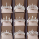 Crown tiara adult bride crown wedding atmosphere Japanese and Korean wedding hair accessories 18th birthday O style silver crown 15*6CM