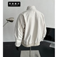 Jingshi Dell American Coach Jacke Herren Frühlings- und Herbst-Stand-up-Halsband Baseball Uniform Schöne Kurzjacke Schwarz H1049 L