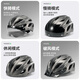 Rockbros-Radsporthelm mit Brillen Mountain Road Bicycle Helm Männern und Frauen in farbenfrohe Harte Titanfarbe: 58-62 cm graues Objektiv