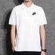 耐克（NIKE）POLO衫T恤男士2025夏季新款运动服时尚休闲衣翻领透气短袖 时尚百搭 简约休闲FN3895-100 S