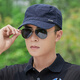 Modal hat men's spring, autumn and winter sunshade flat-top cap, casual and versatile, sun fishing, cycling, sun protection baseball cap, navy blue, one size fits all, adjustable size (56-60)