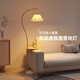 XMSJ creative storage rack integrated study bedroom atmosphere fishing lamp, log cream style sofa corner living room floor lamp, A1 floor lamp + living room 2LD104 three-color grab