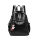 NaiBaiQi Practical birthday gift women's bag women's backpack new simple large capacity anti-theft travel backpack 8009 black gift box + rose + bear